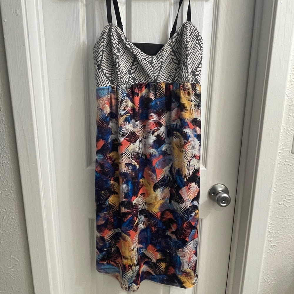 RACHEL Rachel Roy Monochrome Patterned Dress